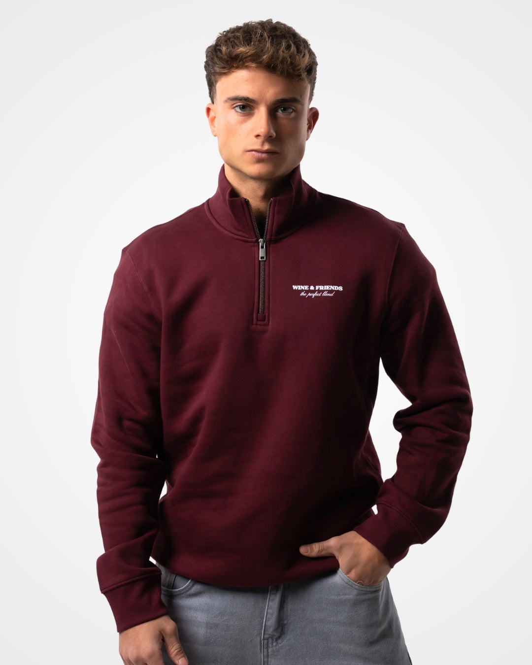 Sudadera con Cremallera WINE