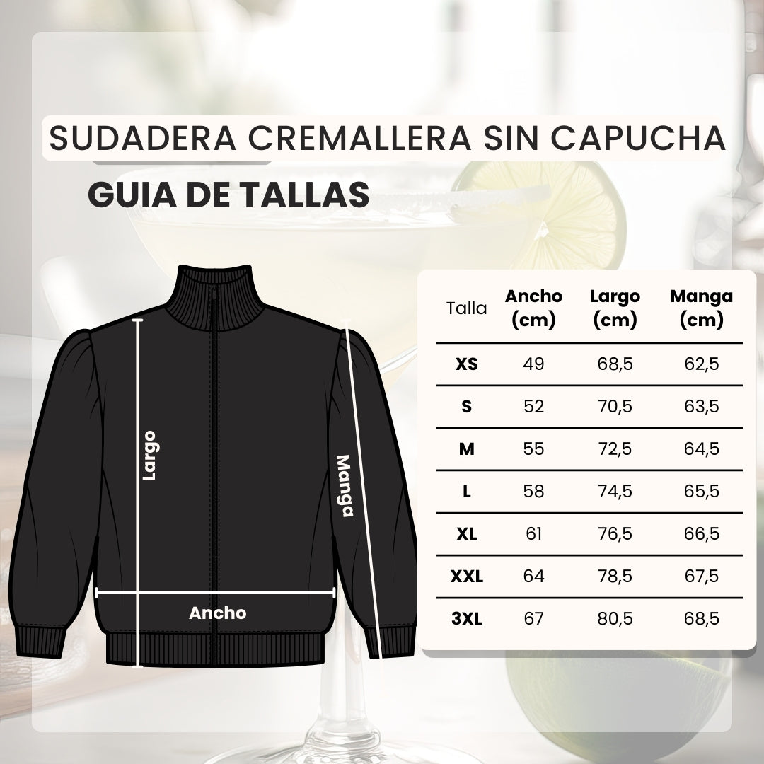 Guía de tallas WINE sweatshirt