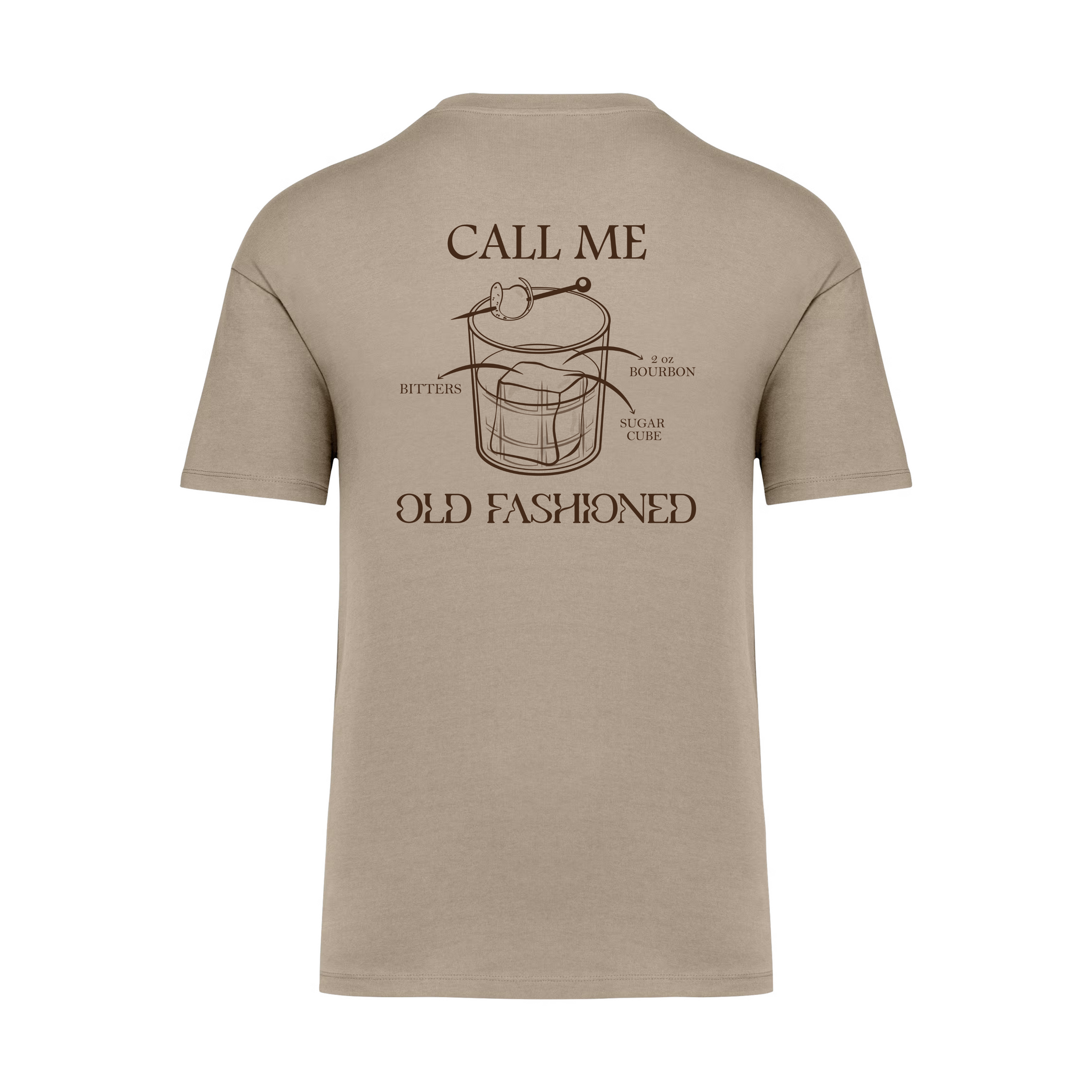 Camiseta OLD FASHIONED Marrón
